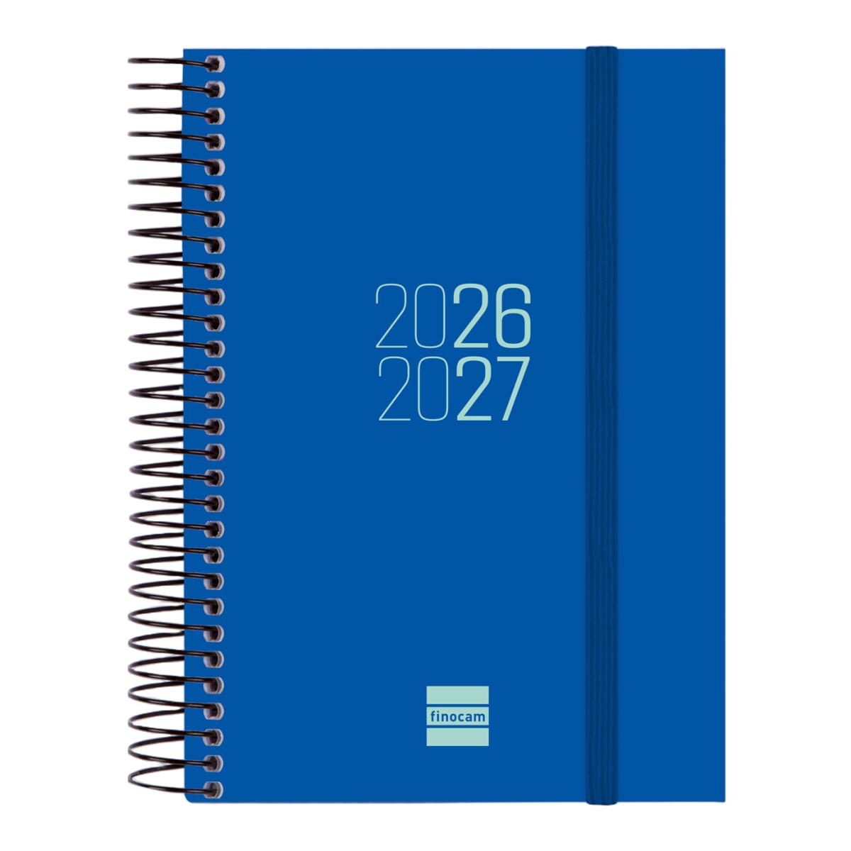Imagen 0 de Agenda curso 2026-2027 Espir E8-120x171 mm 1 día página Finocam azul