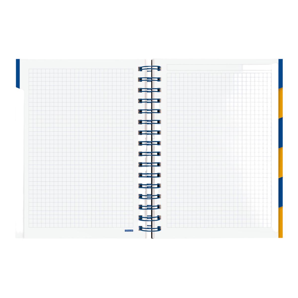 Agenda Curso 2026-2027 Institut 4º-155x215 mm Vista Semanal vertical Multilingüe - Azul Azul-5