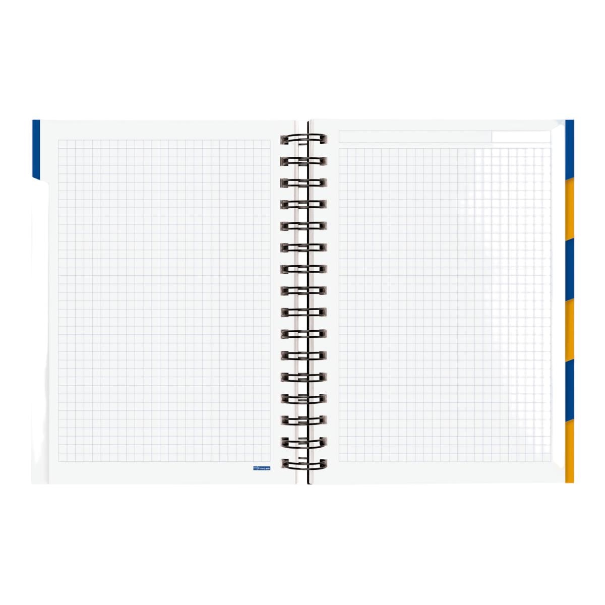 Agenda Curso 2026-2027 Institut 4º-155x215 mm Vista Semanal Vertical Finocam Multilingüe - Turquesa Turquesa-5
