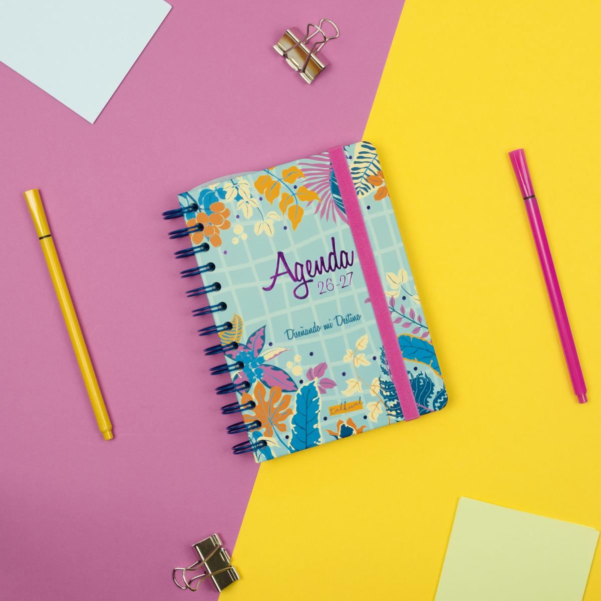 Agenda curso 2026-2027 Talkual 8º-120x169 mm semana vista horizontal Destino Finocam Multicolor-2