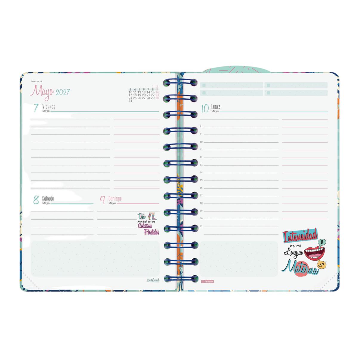 Agenda curso 2026-2027 Talkual 8º-120x169 mm 1 día página Destino Finocam Multicolor-4