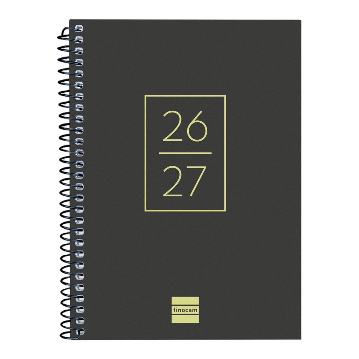 Imagem 0 de Agenda Curso 2026-2027 Gamma 8º-120x164 mm Vista Semanal Horizontal Portugués Multilingüe - Preto