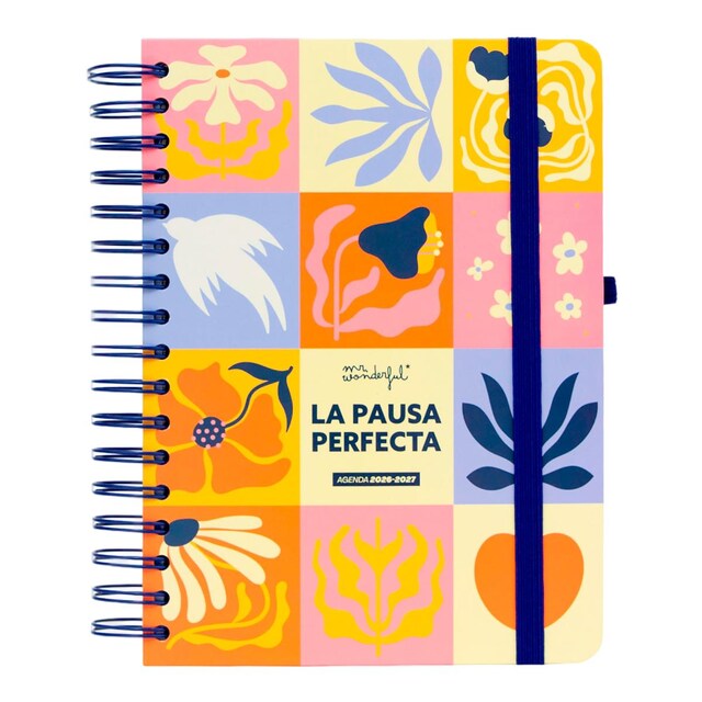 Agenda Escolar Mr. Wonderful 2026 2027 vista diaria. La pausa perfecta