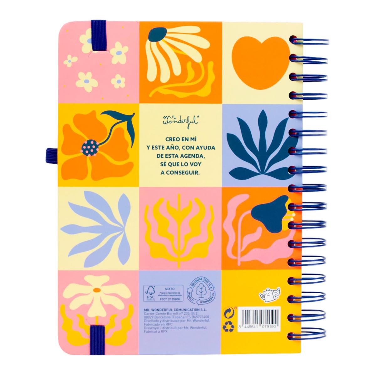 Agenda Escolar Mr. Wonderful 2026 2027 vista diaria. La pausa perfecta 2