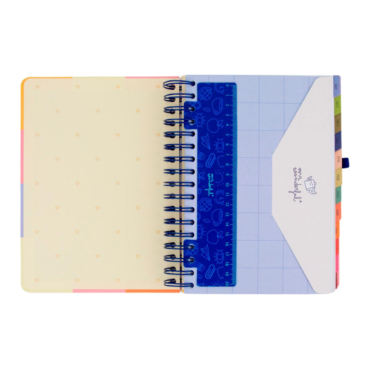 Agenda Escolar Mr. Wonderful 2026 2027 vista diaria. La pausa perfecta 3