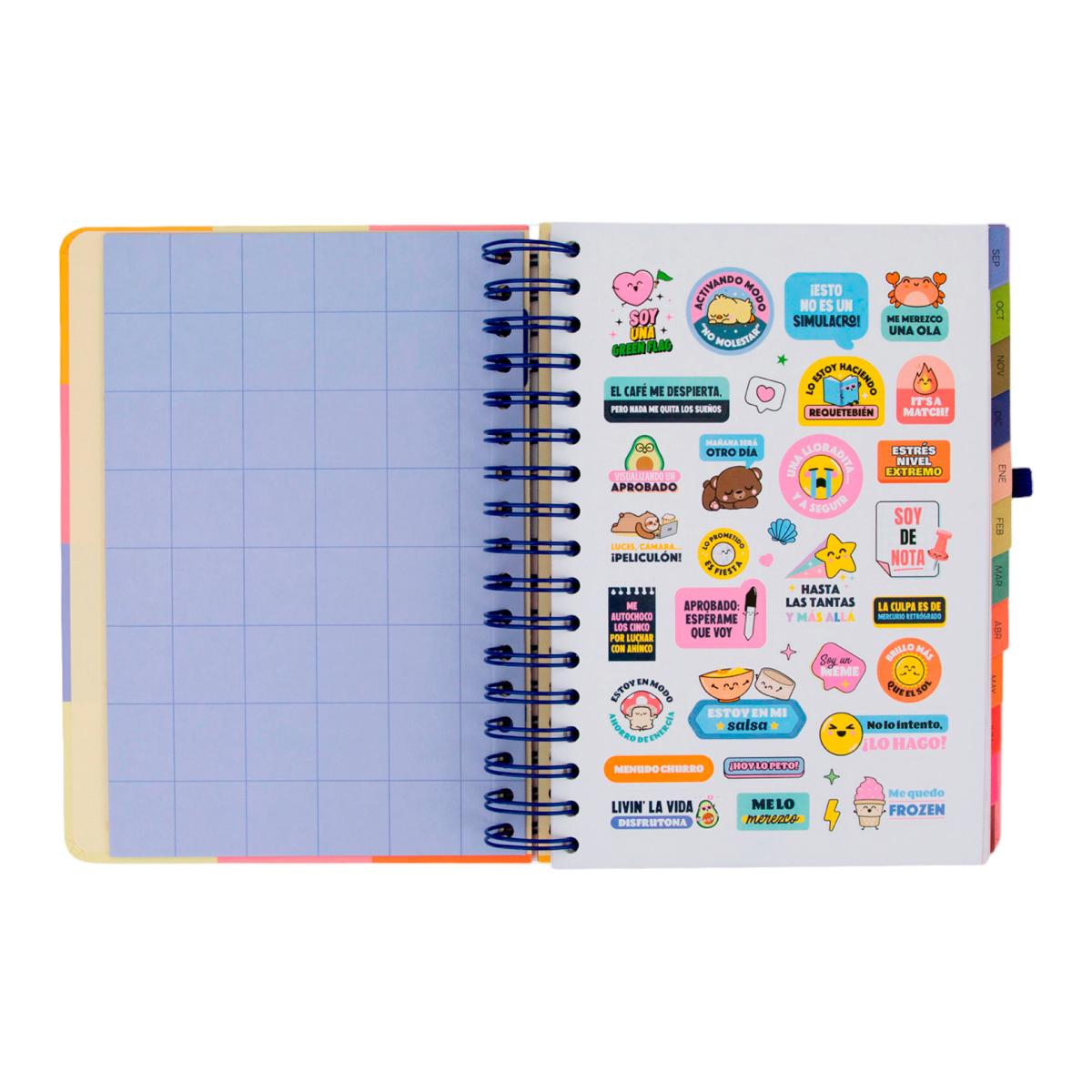 Agenda Escolar Mr. Wonderful 2026 2027 vista diaria. La pausa perfecta 4