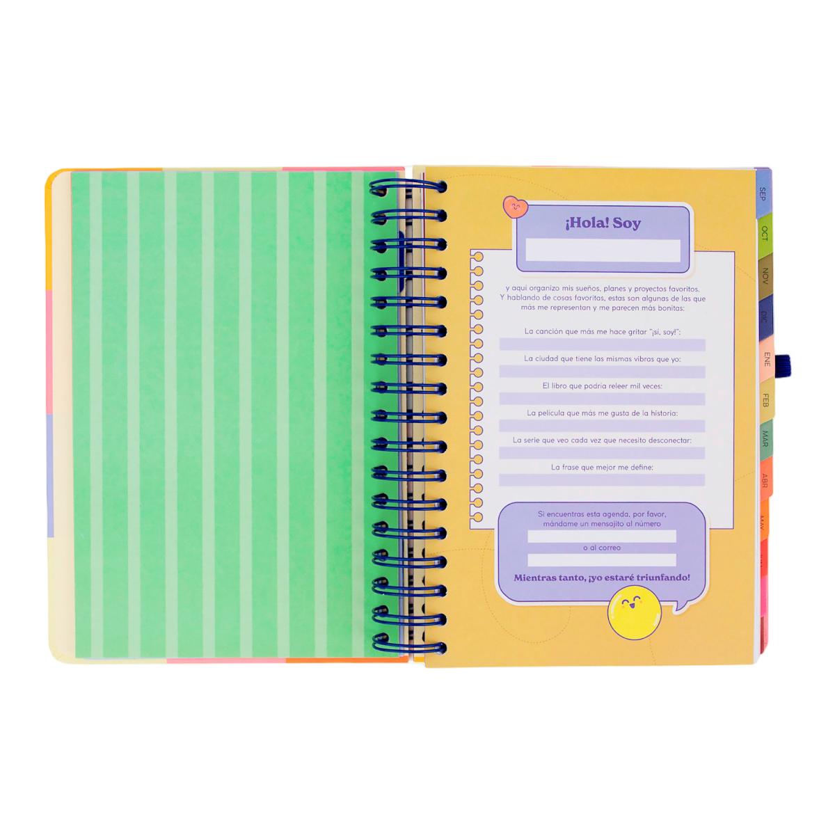Agenda Escolar Mr. Wonderful 2026 2027 vista diaria. La pausa perfecta 5