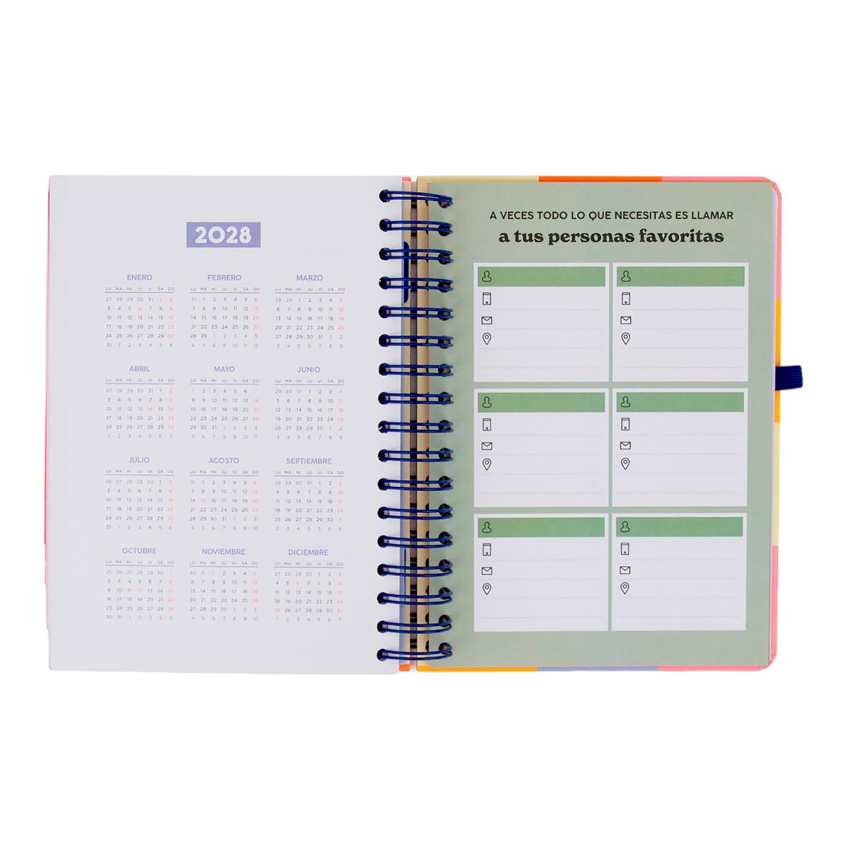Agenda Escolar Mr. Wonderful 2026 2027 vista diaria. La pausa perfecta 9