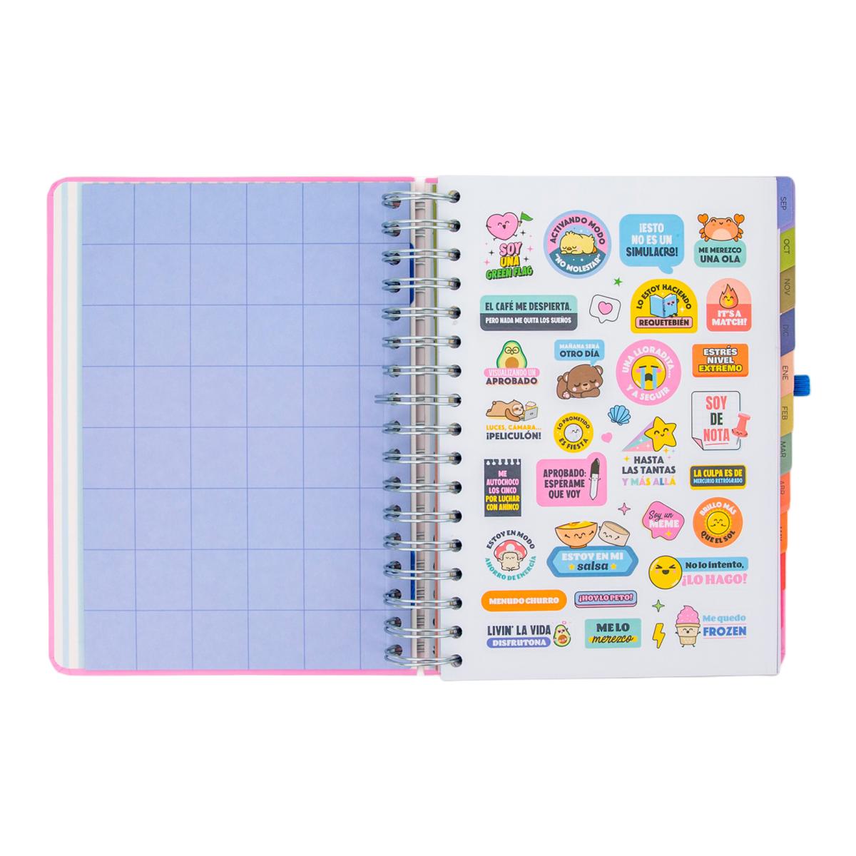 Agenda Escolar Mr. Wonderful 2026 2027 vista diaria. Si la vida te da limones 4