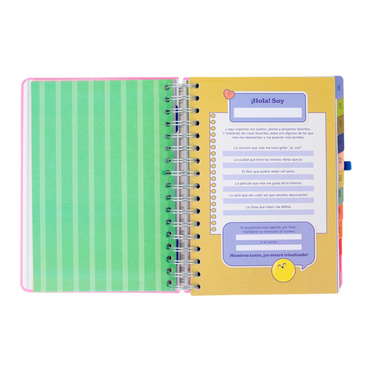 Agenda Escolar Mr. Wonderful 2026 2027 vista diaria. Si la vida te da limones 5