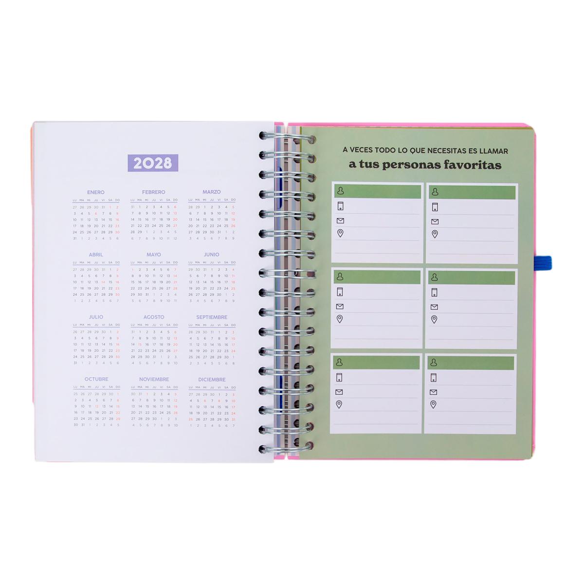 Agenda Escolar Mr. Wonderful 2026 2027 vista diaria. Si la vida te da limones 9