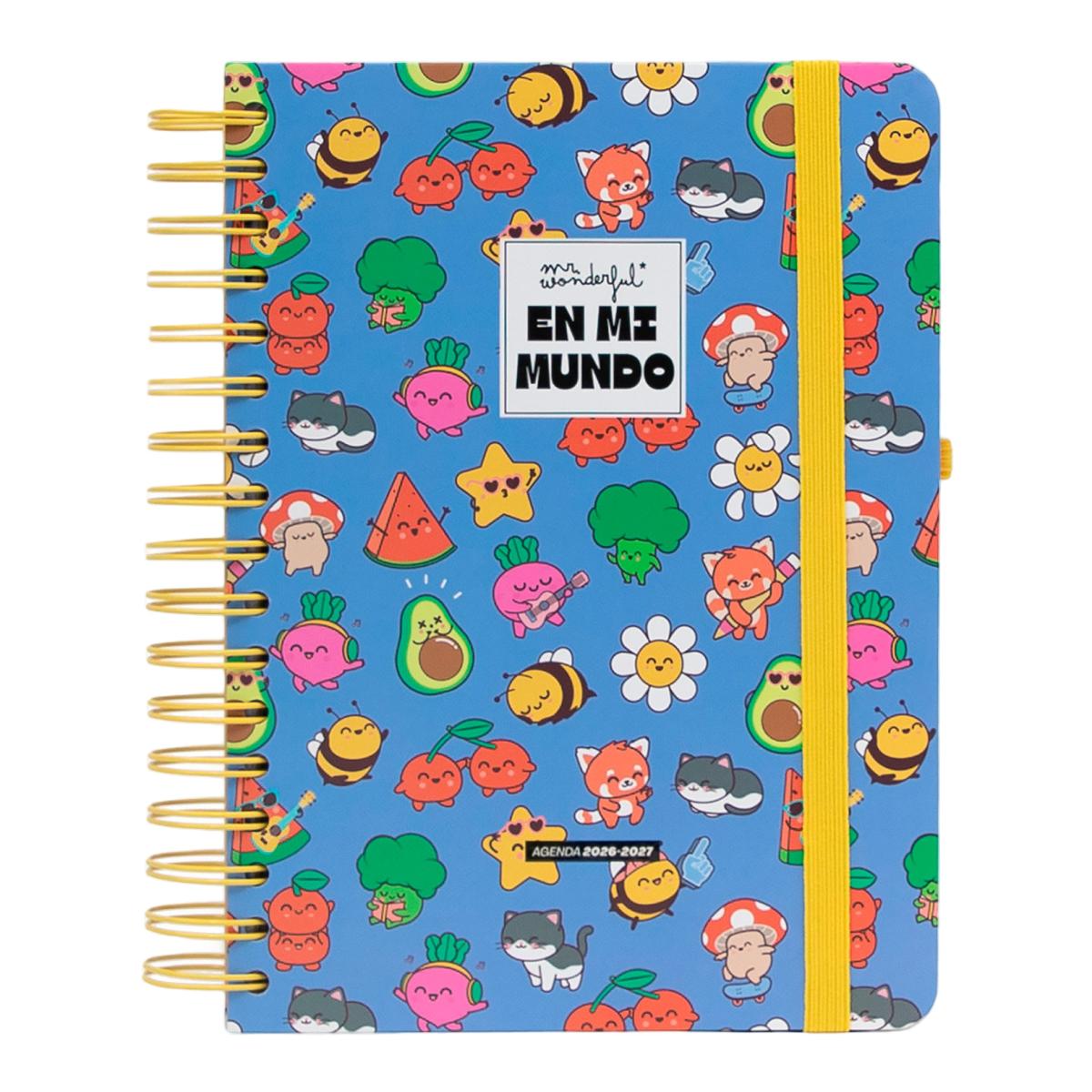Imagen 0 de Agenda Escolar Mr. Wonderful 2026 2027 vista diaria. En mi mundo