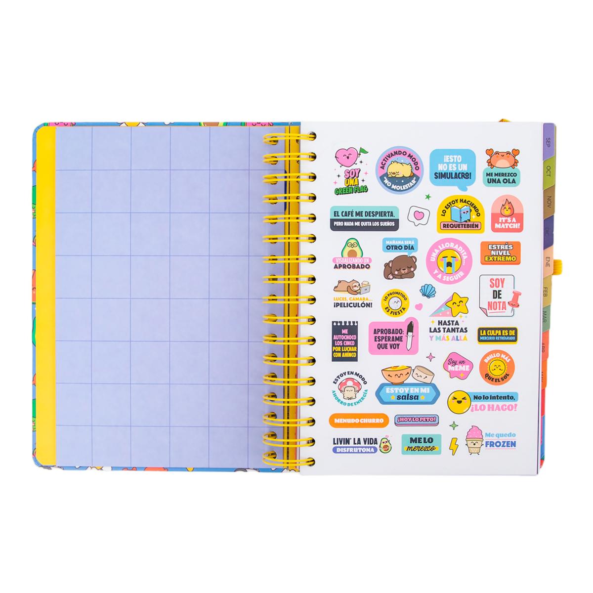 Agenda Escolar Mr. Wonderful 2026 2027 vista diaria. En mi mundo 4