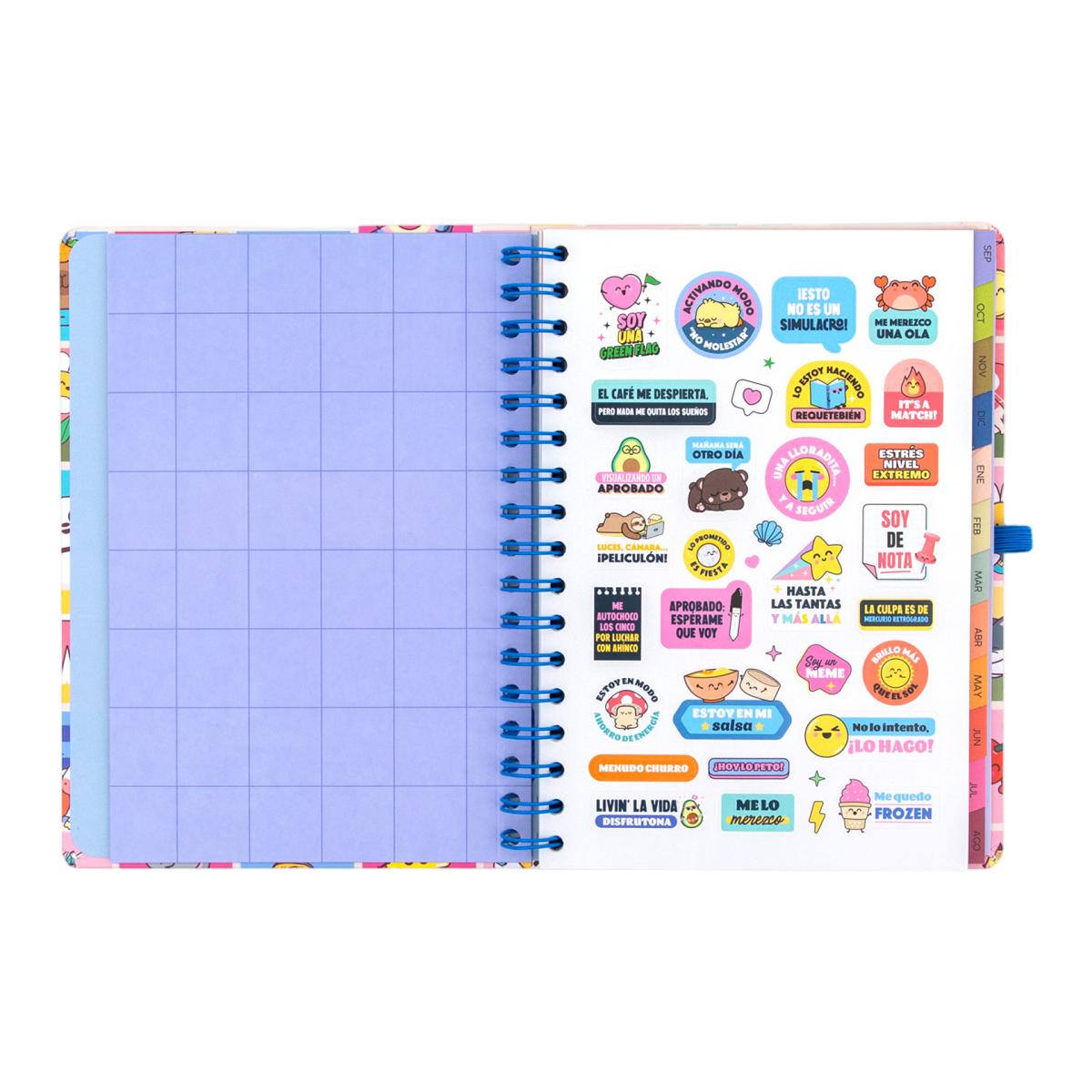 Agenda Escolar Mr. Wonderful 2026 2027 vista semanal. Manual para un año brillante 4