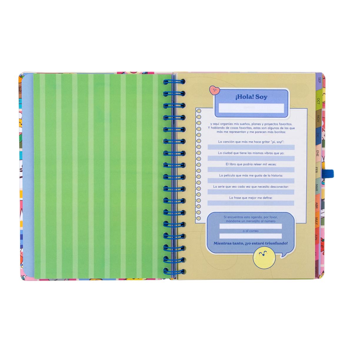 Agenda Escolar Mr. Wonderful 2026 2027 vista semanal. Manual para un año brillante 5