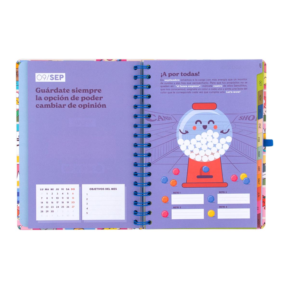 Agenda Escolar Mr. Wonderful 2026 2027 vista semanal. Manual para un año brillante 7