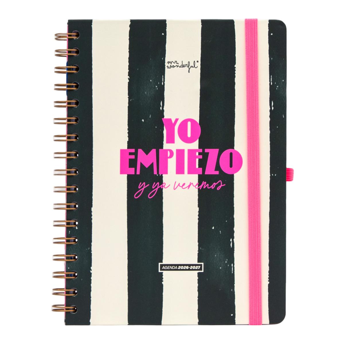 Imagen 0 de Agenda Escolar Mr. Wonderful 2026 2027 vista semanal. Yo empiezo y ya veremos