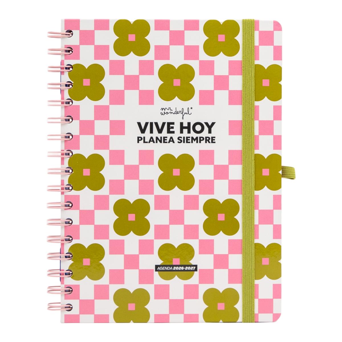 Imagen 0 de Agenda Escolar Mr. Wonderful 2026 2027 vista semanal. Vive hoy, planea siempre