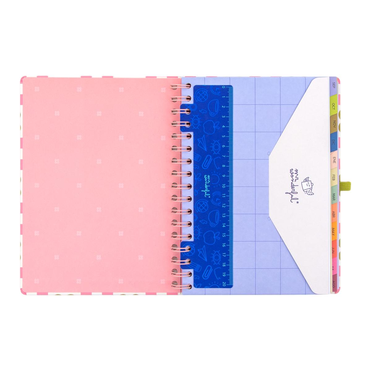 Agenda Escolar Mr. Wonderful 2026 2027 vista semanal. Vive hoy, planea siempre 3