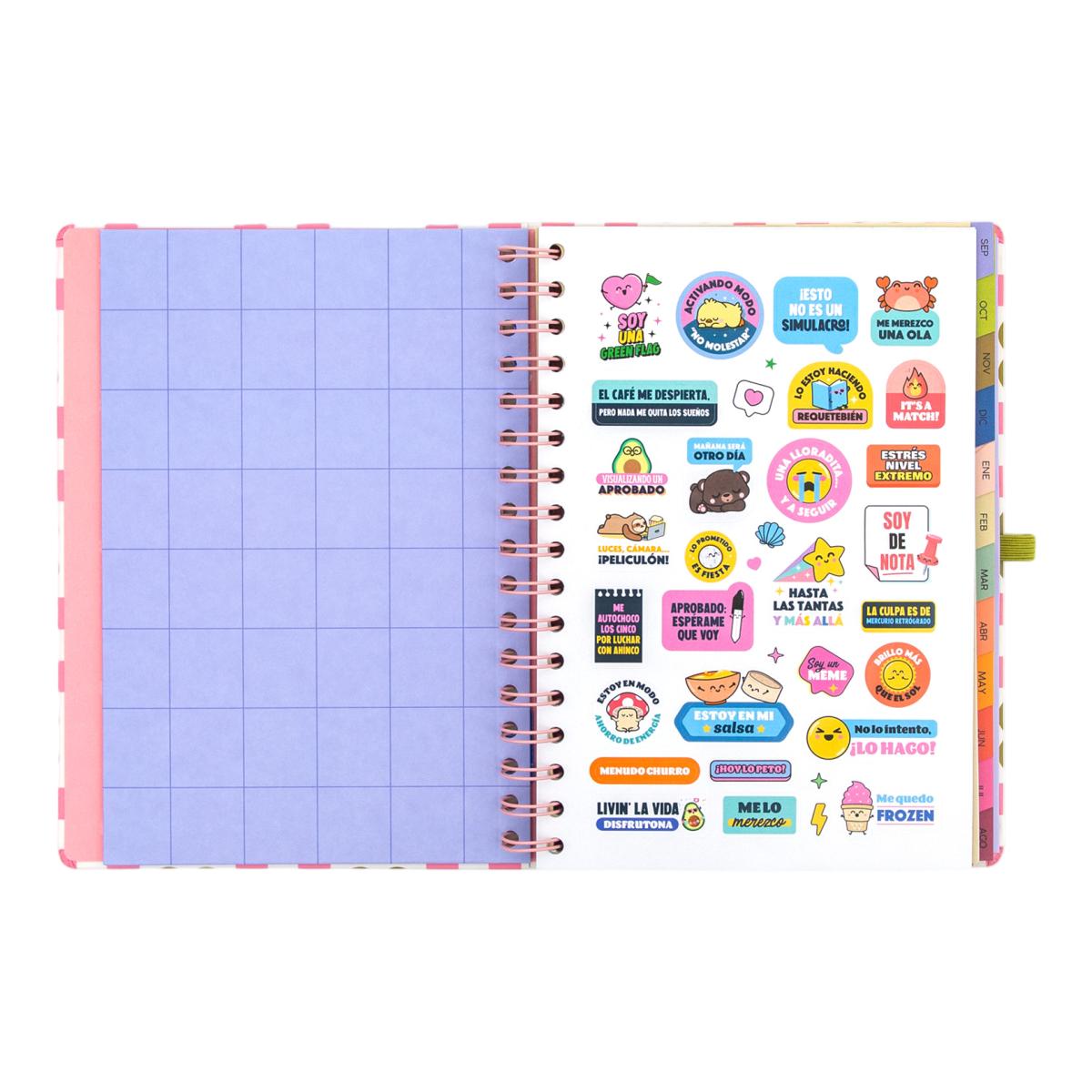 Agenda Escolar Mr. Wonderful 2026 2027 vista semanal. Vive hoy, planea siempre 4