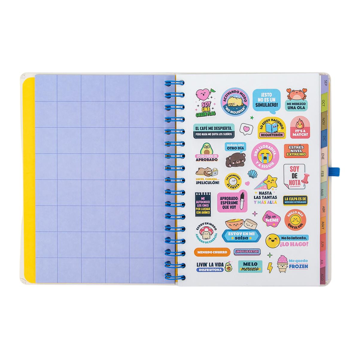 Agenda Escolar Mr. Wonderful 2026 2027 vista semanal. Ready 4