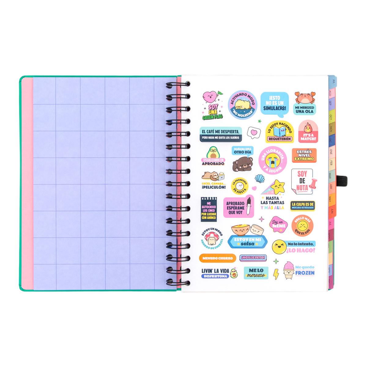 Agenda Escolar Mr. Wonderful 2026 2027, 18 meses, vista semanal. Sueña fuerte, vive libre 4