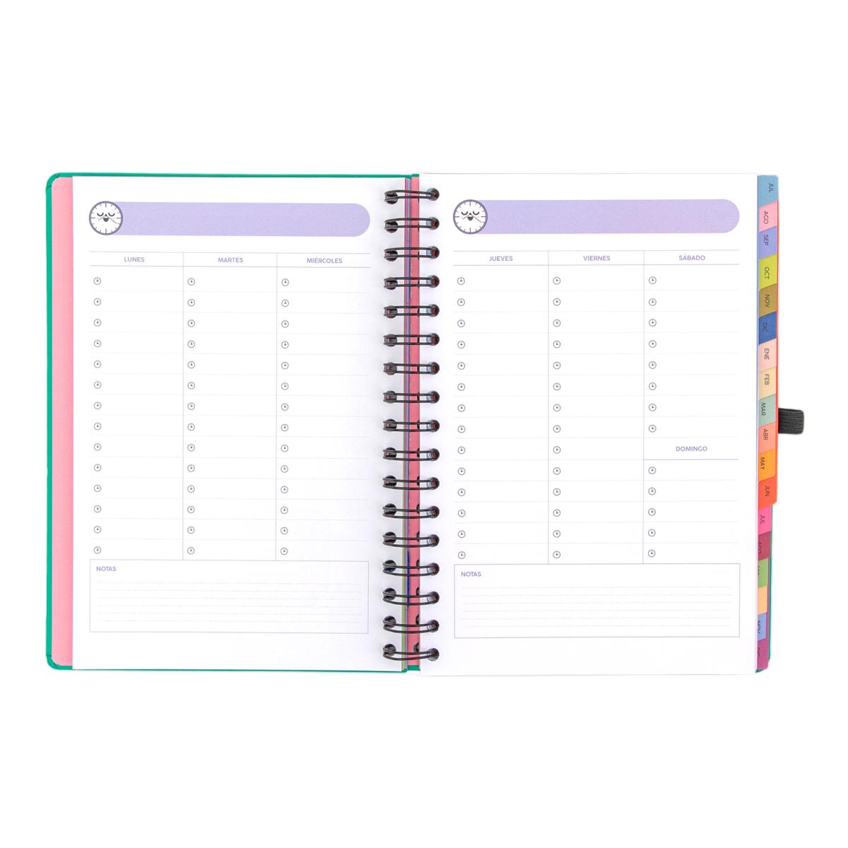 Agenda Escolar Mr. Wonderful 2026 2027, 18 meses, vista semanal. Sueña fuerte, vive libre 6