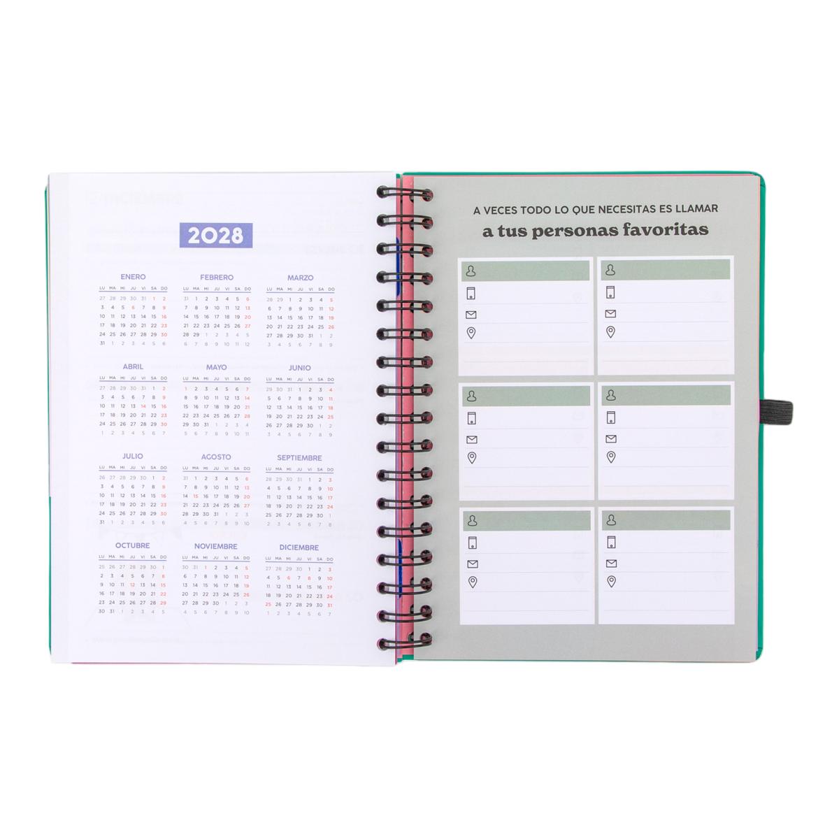 Agenda Escolar Mr. Wonderful 2026 2027, 18 meses, vista semanal. Sueña fuerte, vive libre 9