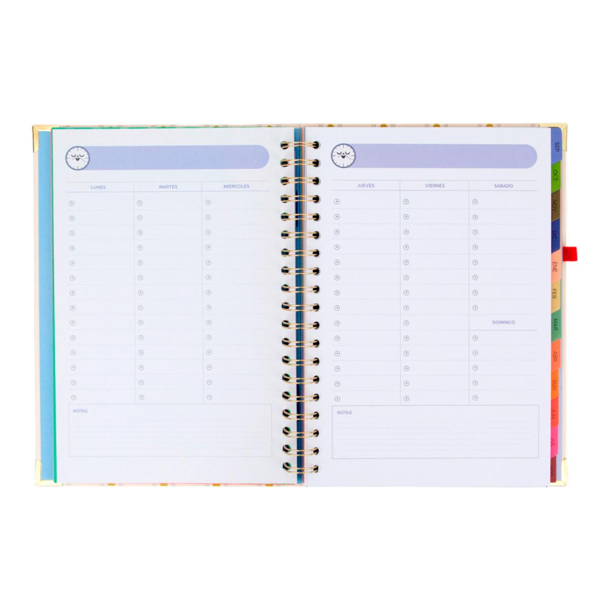 Agenda Escolar Mr. Wonderful 2026 2027, Extragrande, vista semanal .Haz que cada día cuente 6