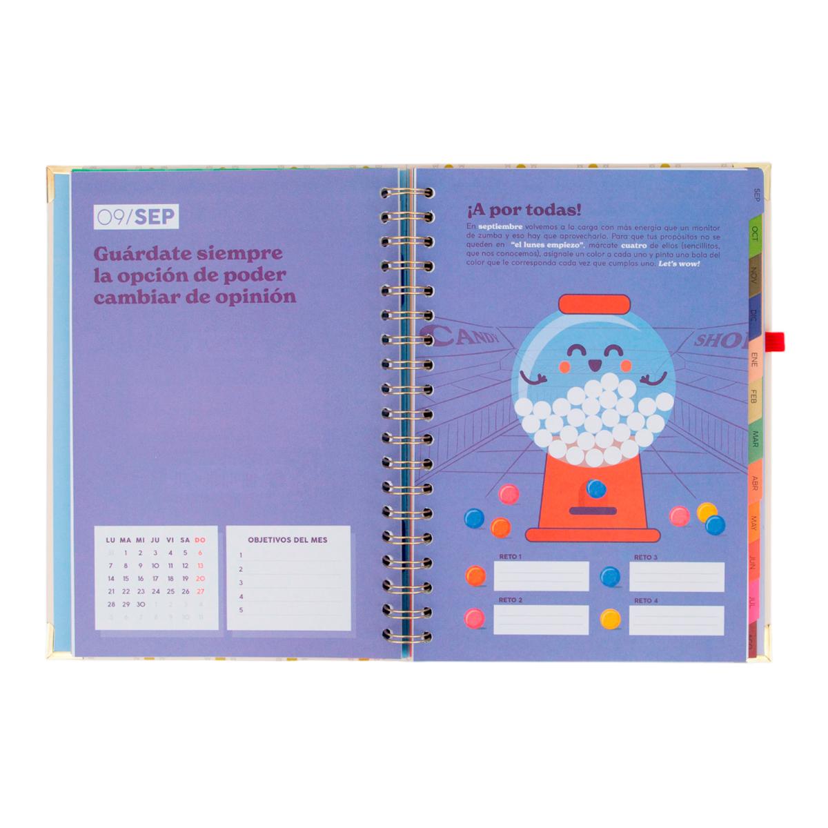 Agenda Escolar Mr. Wonderful 2026 2027, Extragrande, vista semanal .Haz que cada día cuente 7