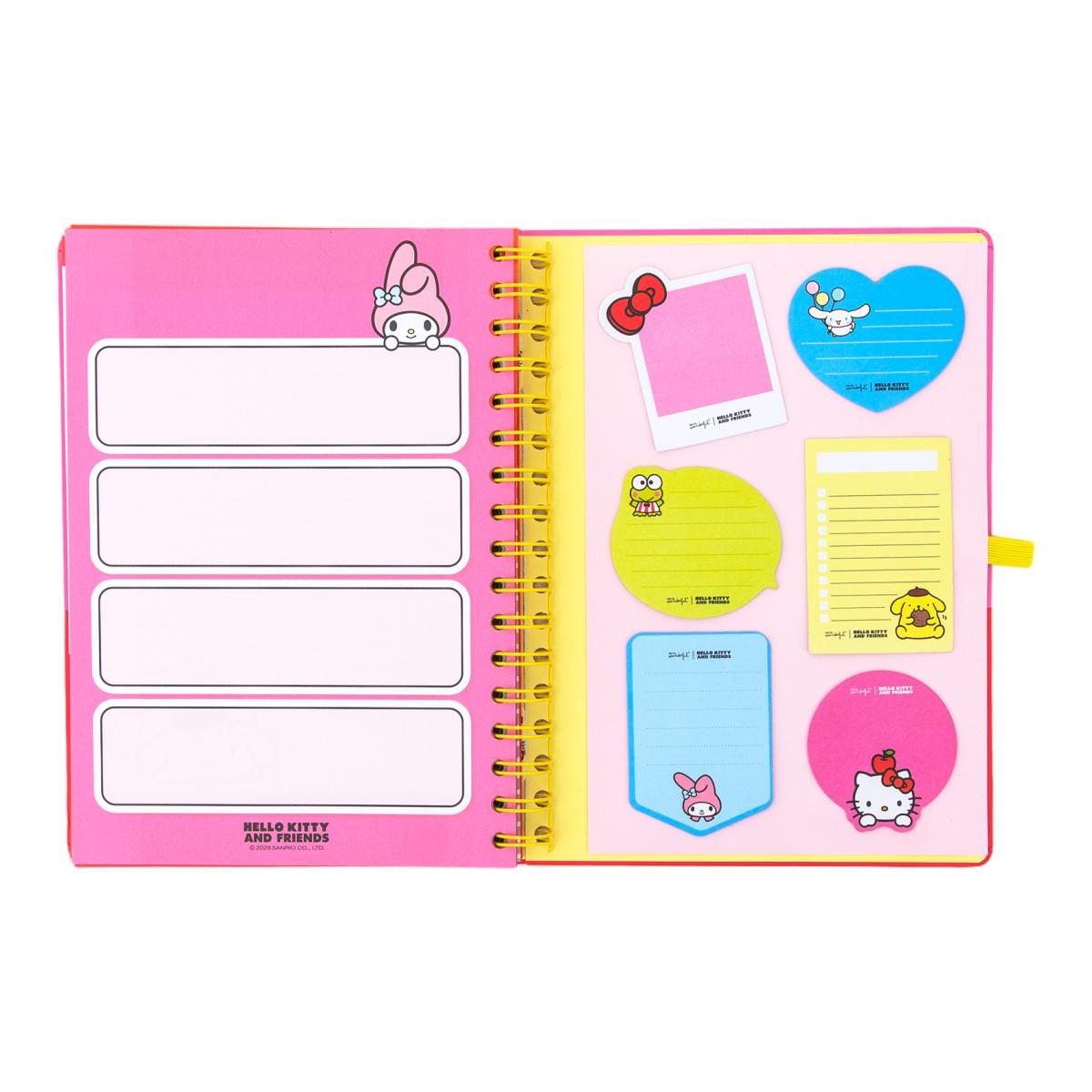 Agenda Escolar 2026 2027 Hello Kitty & Friends Mr. Wonderful, vista semanal. Somos el mejor equipo 11