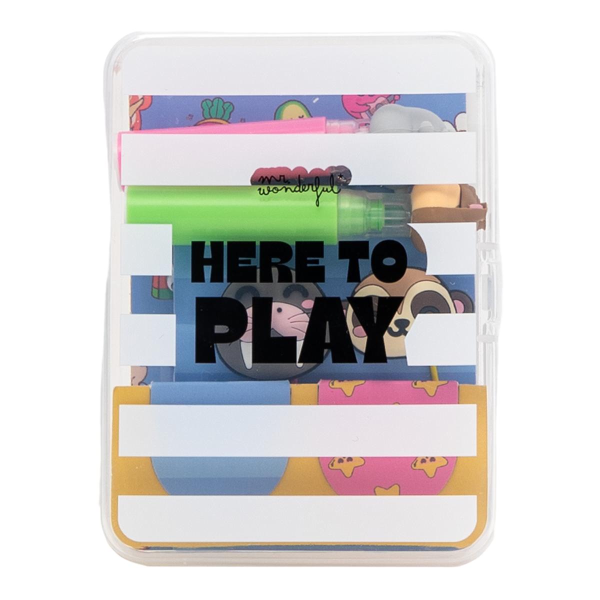 Imagen 1 de Kit de decoración de Agendas Mr. Wonderful. Here to play