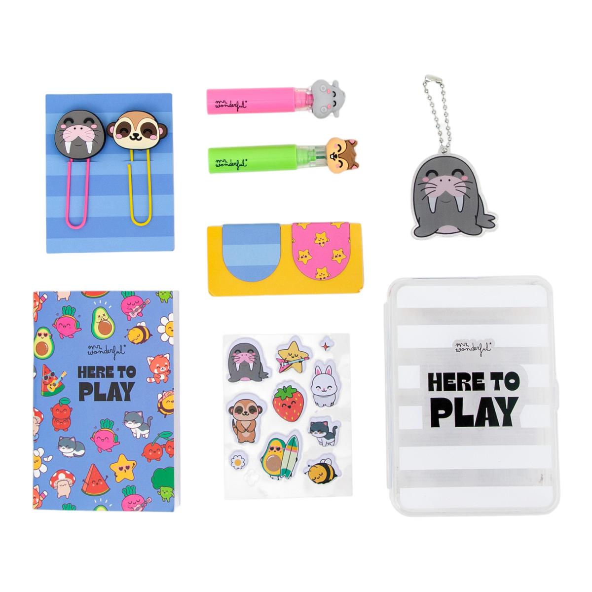 Imagen 4 de Kit de decoración de Agendas Mr. Wonderful. Here to play