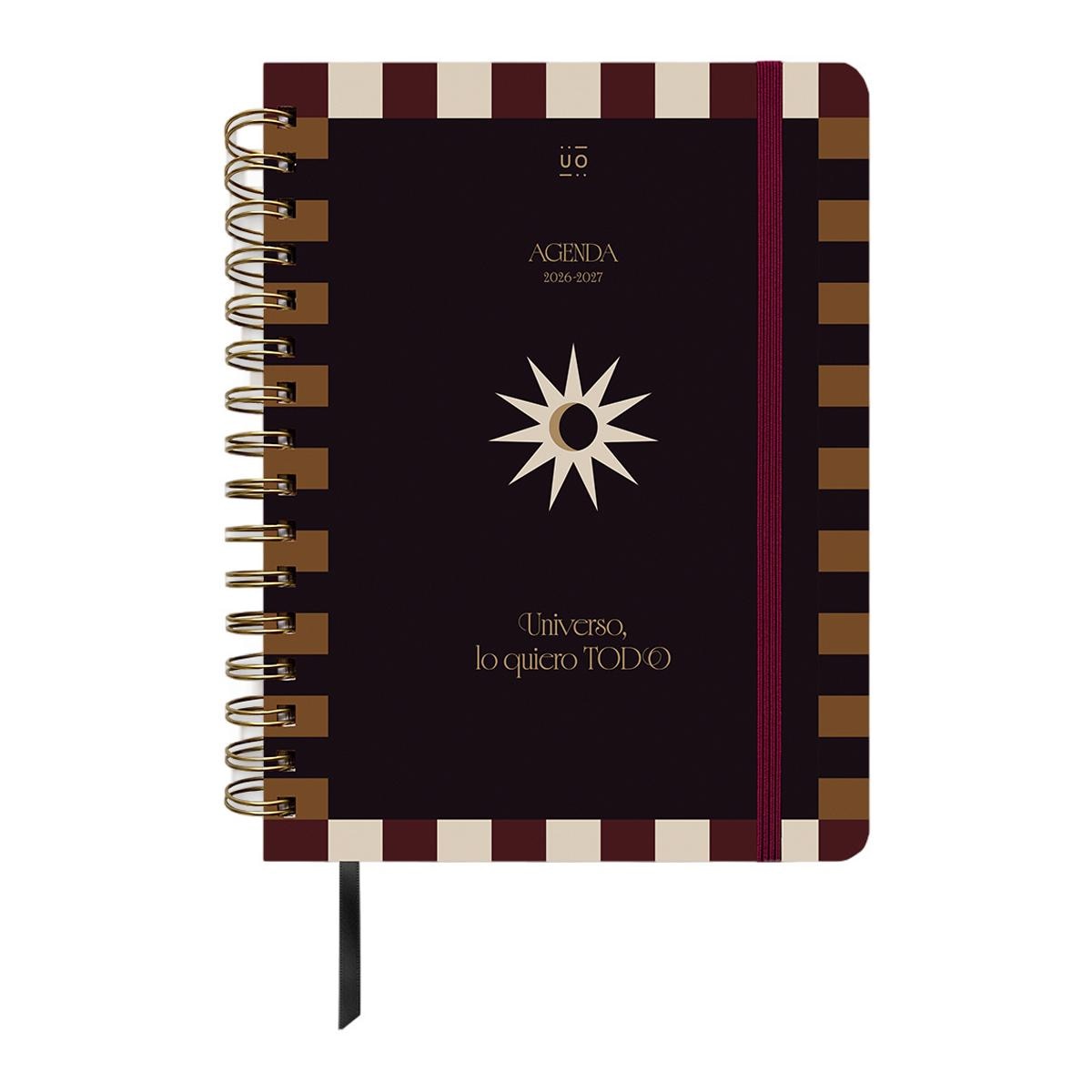 Imagem 0 de Agenda Escolar 11 Meses 2026-2027 168x220 mm Vista Semanal Universo UO Espanhol - Preto