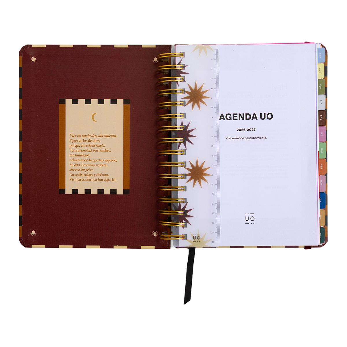 Agenda Escolar 11 Meses 2026-2027 168x220 mm Vista Semanal Universo UO Espanhol - Preto Multicolor-2