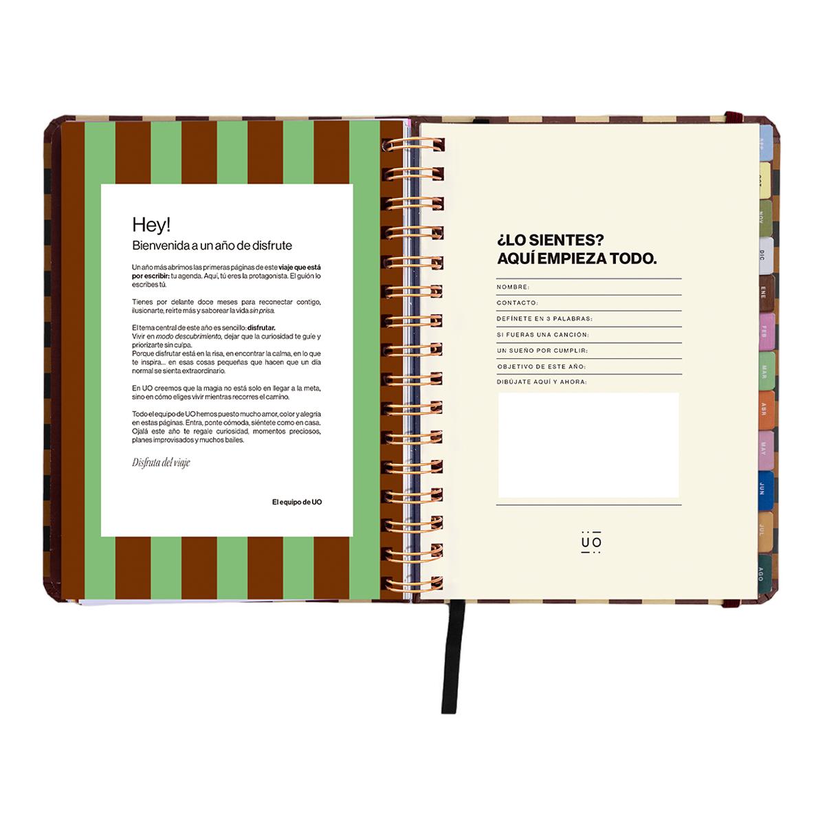 Agenda Escolar 11 Meses 2026-2027 168x220 mm Vista Semanal Universo UO Espanhol - Preto Multicolor-3