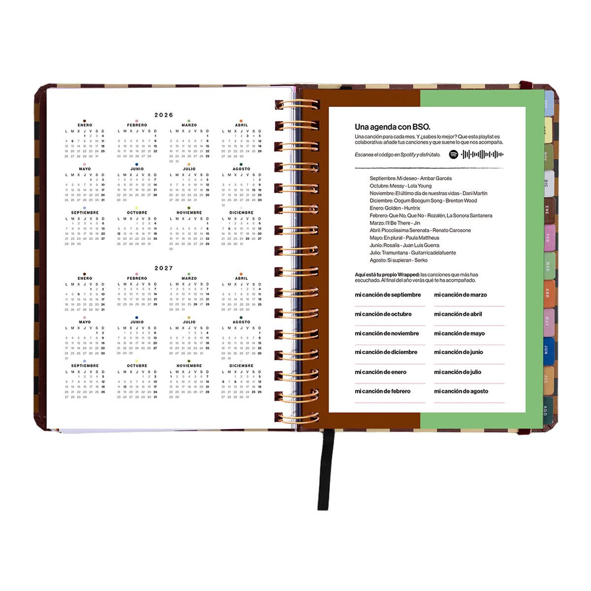Agenda Escolar 11 Meses 2026-2027 168x220 mm Vista Semanal Universo UO Espanhol - Preto Multicolor-4