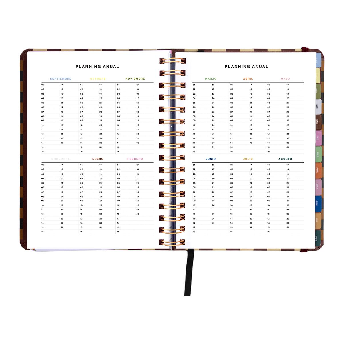 Agenda Escolar 11 Meses 2026-2027 168x220 mm Vista Semanal Universo UO Espanhol - Preto Multicolor-5