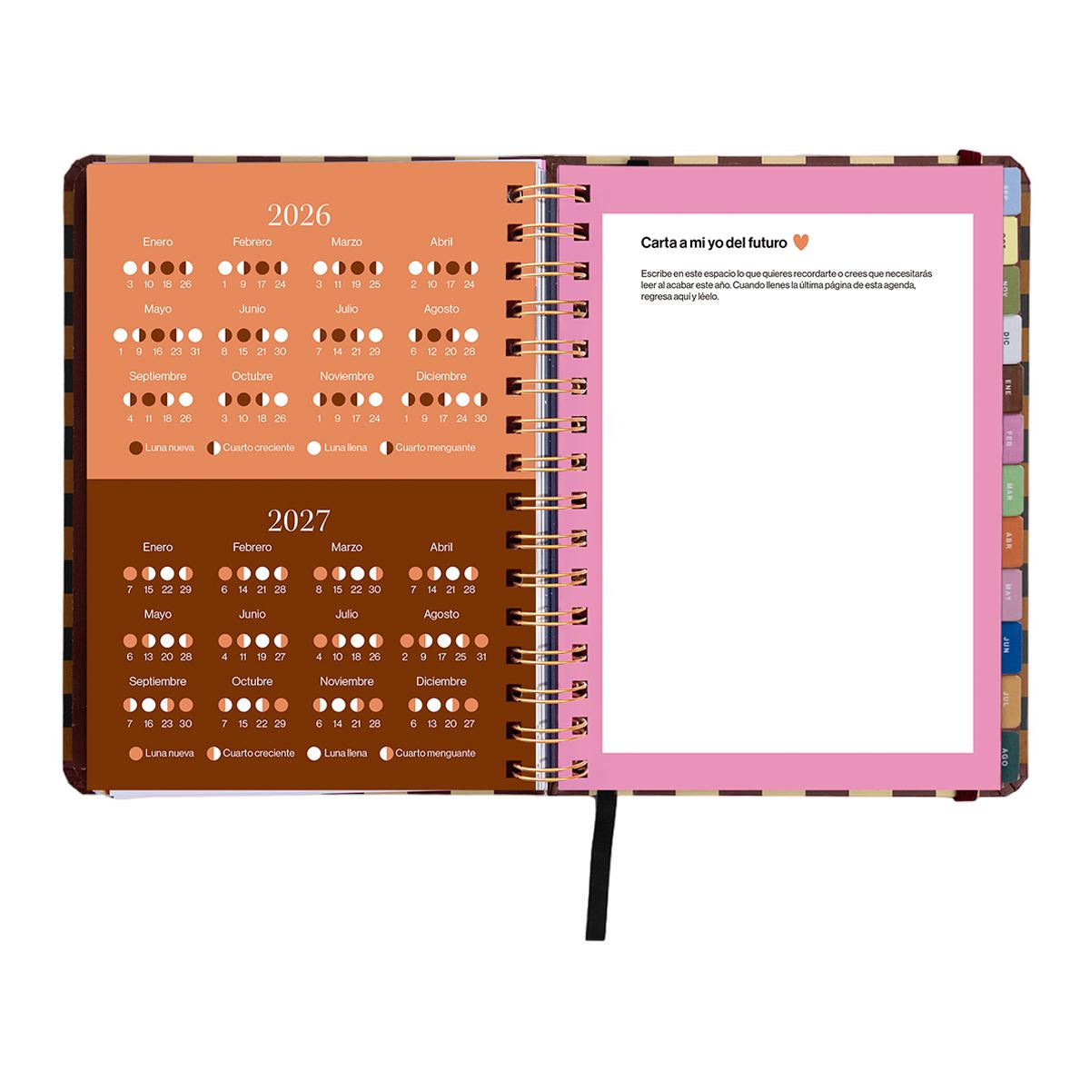 Agenda Escolar 11 Meses 2026-2027 168x220 mm Vista Semanal Universo UO Espanhol - Preto Multicolor-6