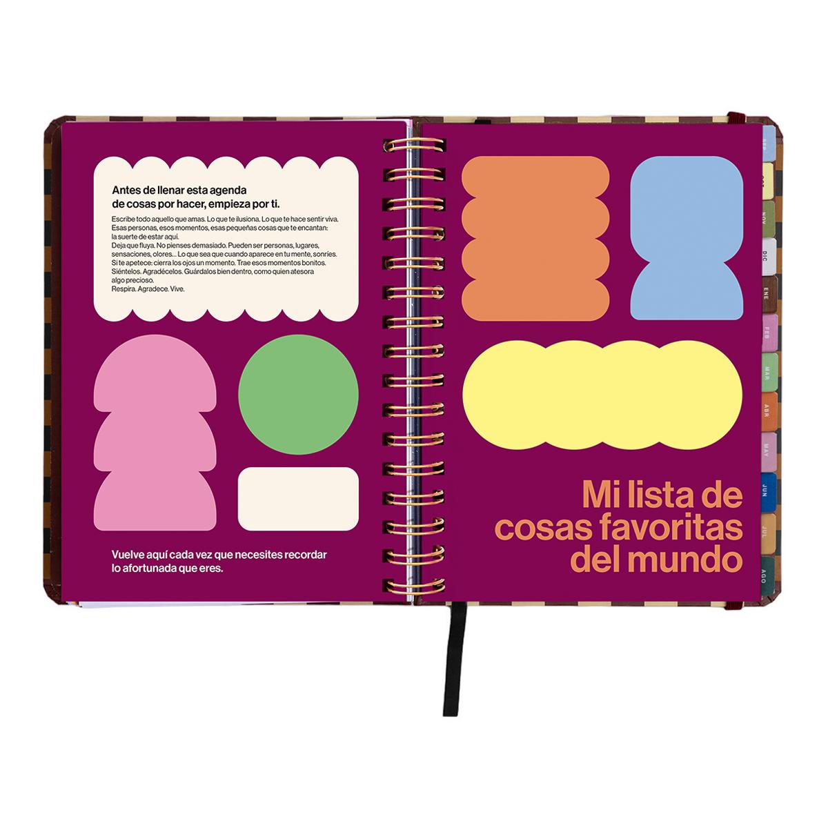 Agenda Escolar 11 Meses 2026-2027 168x220 mm Vista Semanal Universo UO Espanhol - Preto Multicolor-9