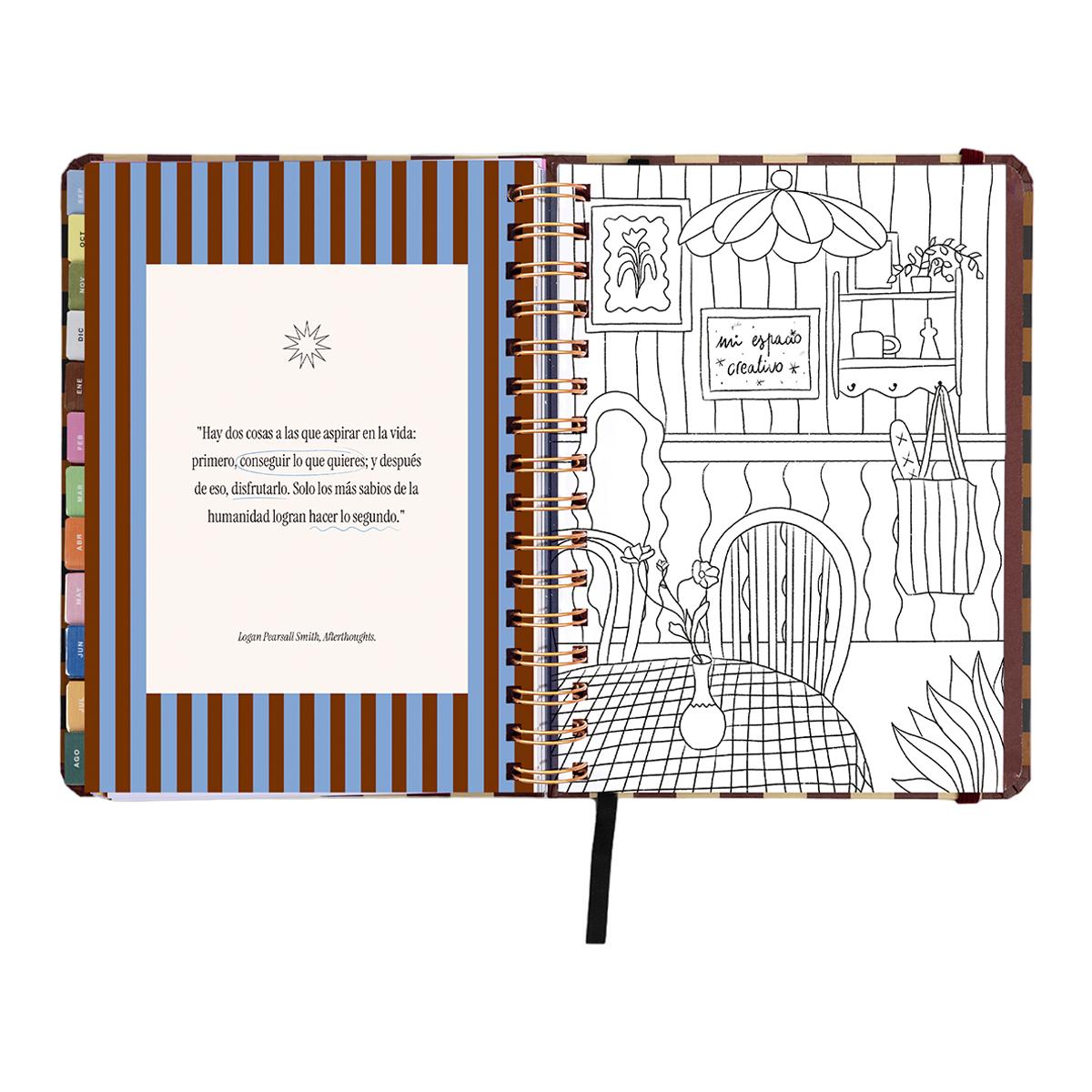 Agenda Escolar 11 Meses 2026-2027 168x220 mm Vista Semanal Universo UO Espanhol - Preto Multicolor-14