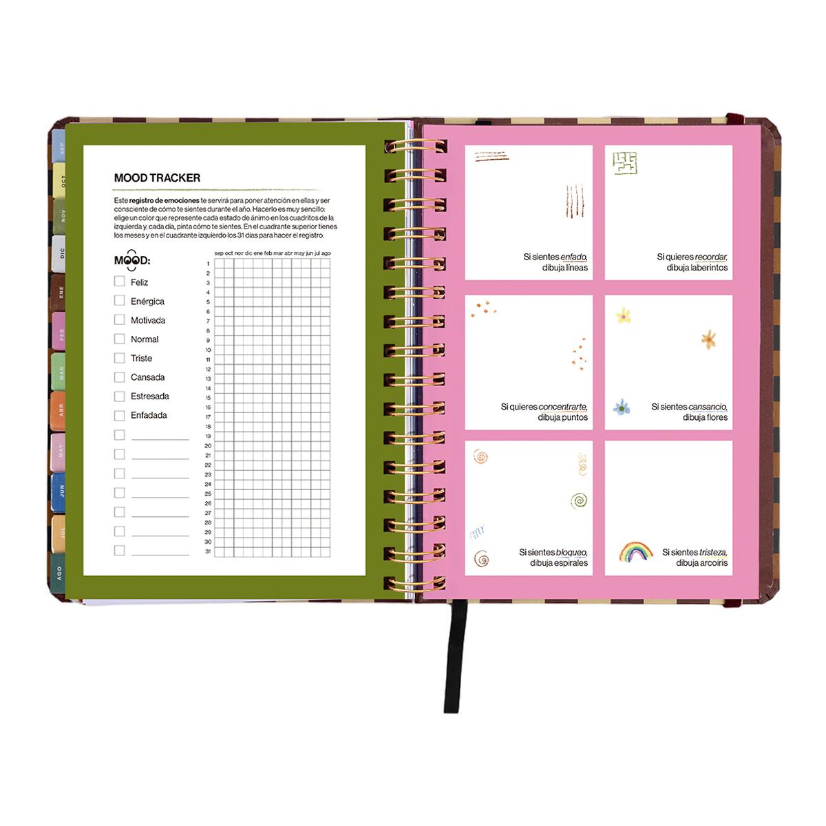 Agenda Escolar 11 Meses 2026-2027 168x220 mm Vista Semanal Universo UO Espanhol - Preto Multicolor-15