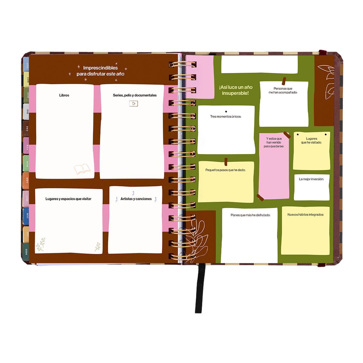 Agenda Escolar 11 Meses 2026-2027 168x220 mm Vista Semanal Universo UO Espanhol - Preto Multicolor-16