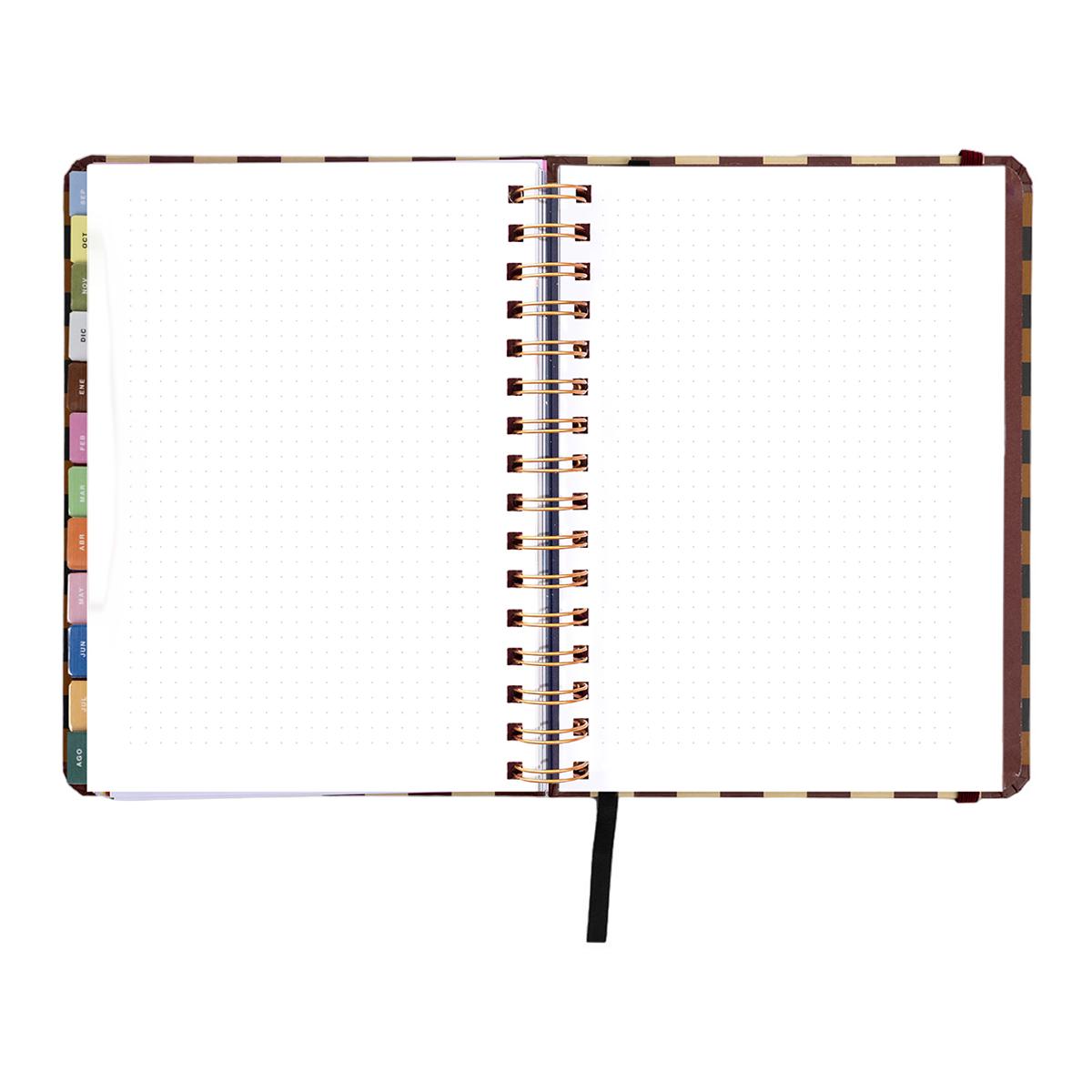 Agenda Escolar 11 Meses 2026-2027 168x220 mm Vista Semanal Universo UO Espanhol - Preto Multicolor-18