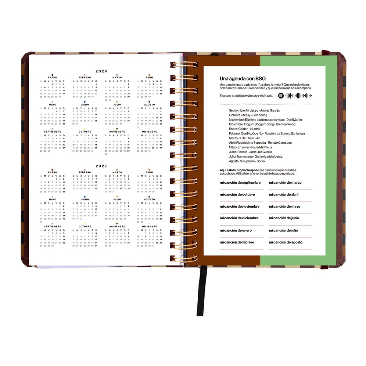 Agenda Escolar 11 Meses 2026-2027 168x220 mm 1 Dia por Página Universo UO Espanhol Multicolor-4