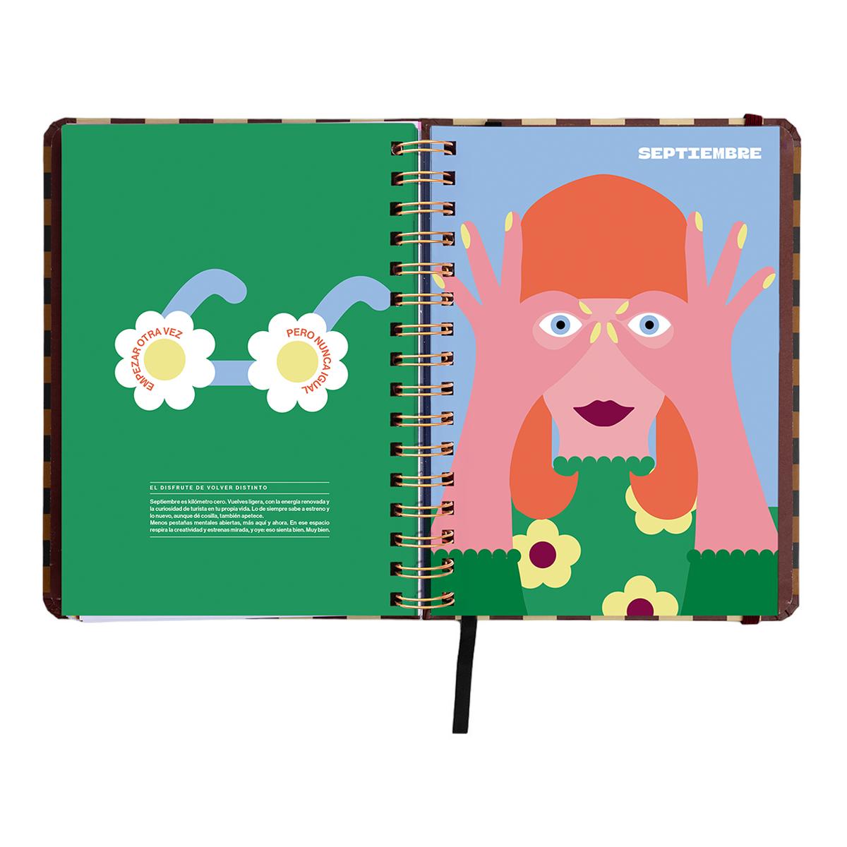 Agenda Escolar 11 Meses 2026-2027 168x220 mm 1 Dia por Página Universo UO Espanhol Multicolor-11