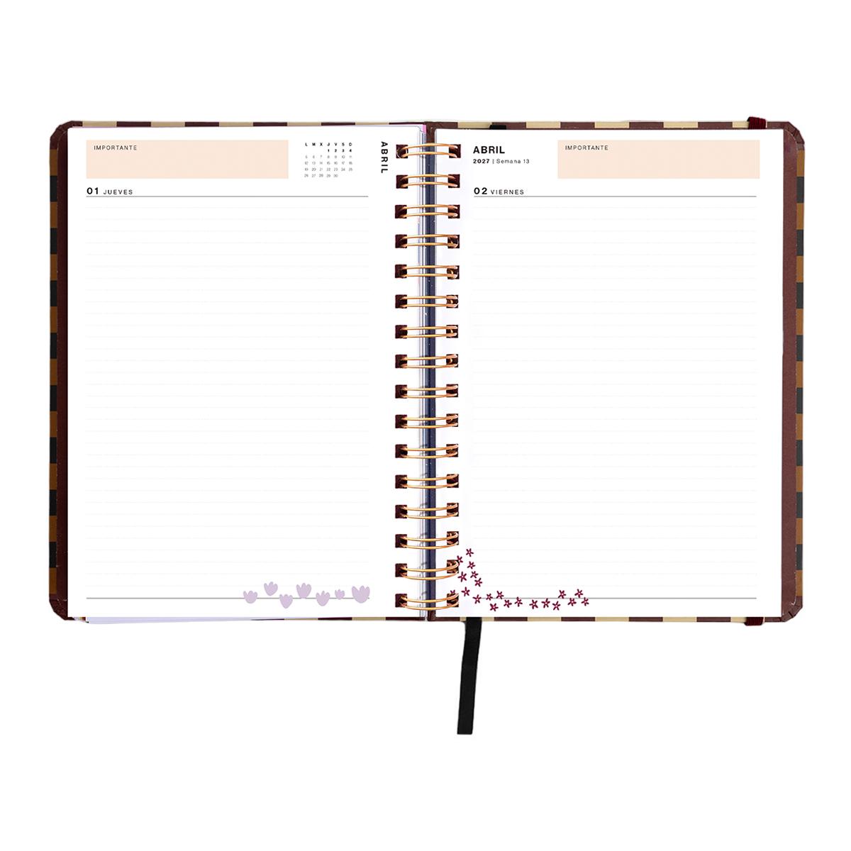 Agenda Escolar 11 Meses 2026-2027 168x220 mm 1 Dia por Página Universo UO Espanhol Multicolor-13