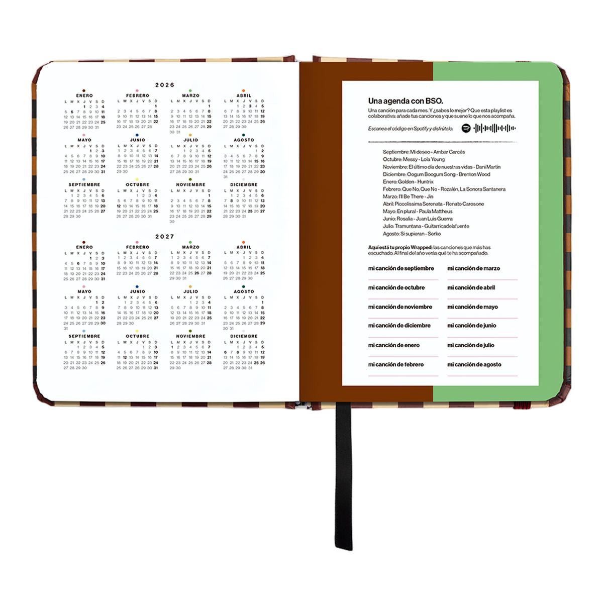 Agenda Escolar 11 Meses 2026-2027 128x154 mm Mini Vista Semanal Universo UO Espanhol Multicolor-5
