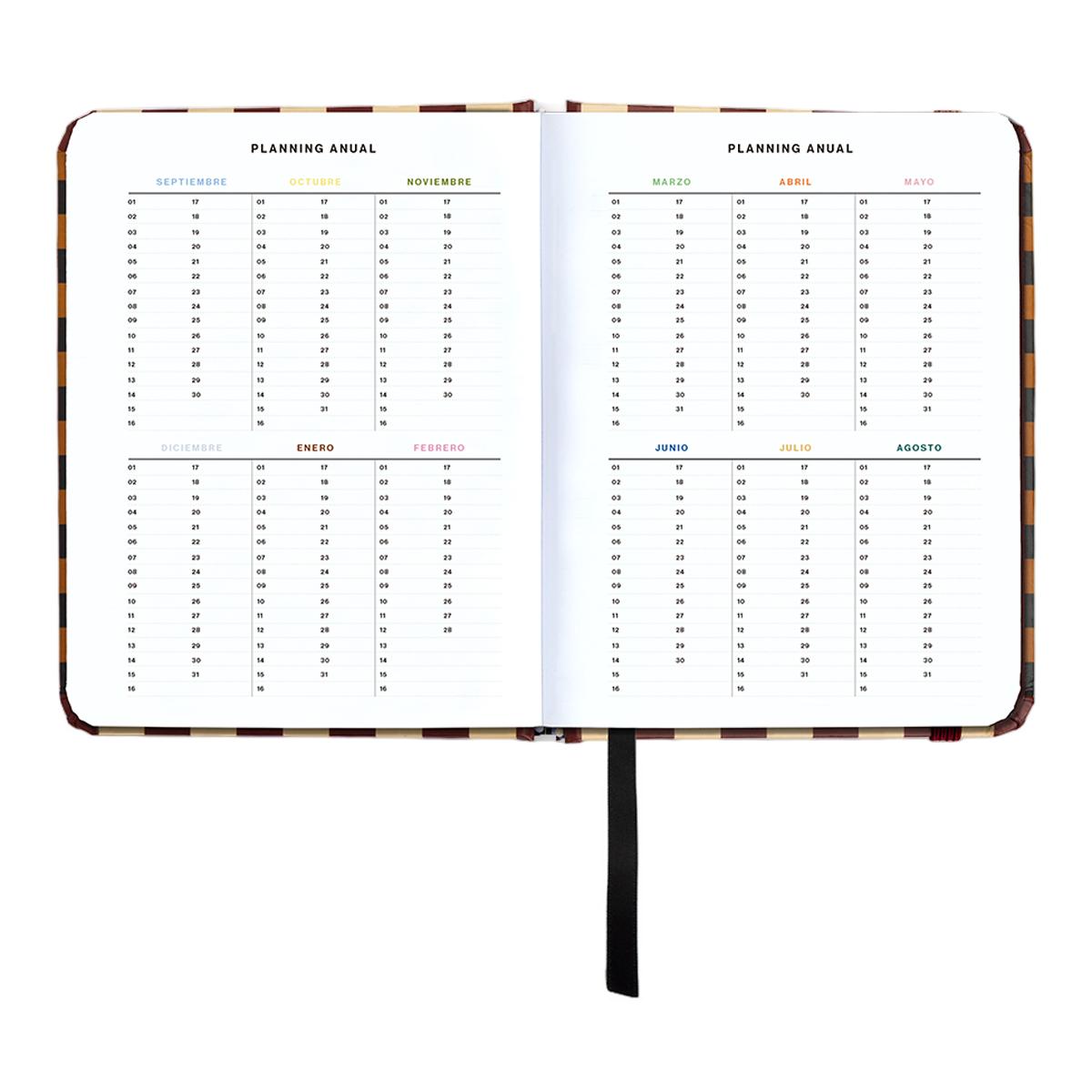Agenda Escolar 11 Meses 2026-2027 128x154 mm Mini Vista Semanal Universo UO Espanhol Multicolor-6