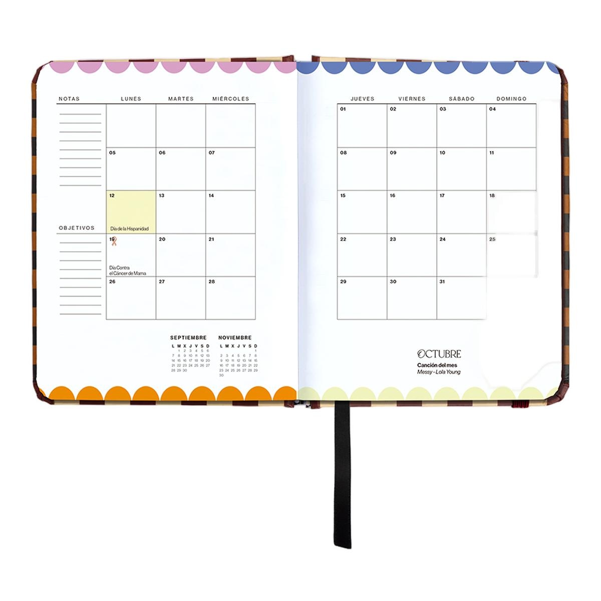 Agenda Escolar 11 Meses 2026-2027 128x154 mm Mini Vista Semanal Universo UO Espanhol Multicolor-13